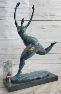 Modern Art Curvy Woman Bronze Figure 18" x 14"