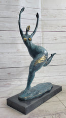 Modern Art Curvy Woman Bronze Figure 18" x 14"