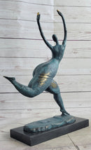 Modern Art Curvy Woman Bronze Figure 18" x 14"