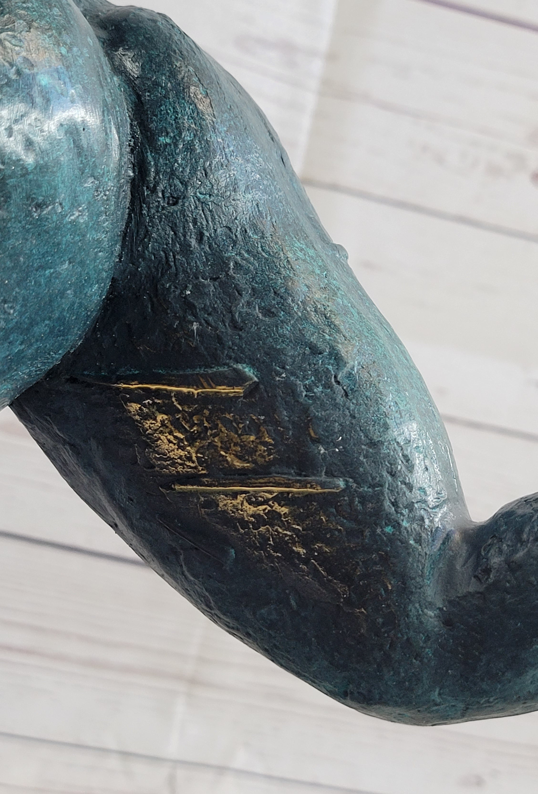 Modern Art Curvy Woman Bronze Figure 18" x 14"