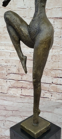 Signed Real Bronze Female Fertility Goddess Sculpture Abstract