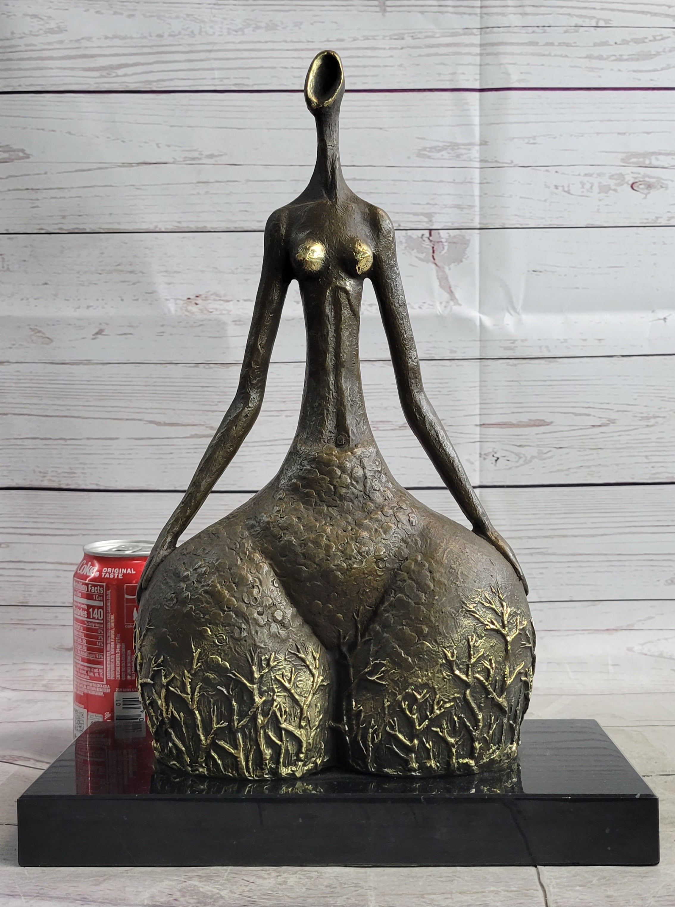 Hot Cast Milo Abstract Female Botero Tribute Bronze Sculpture