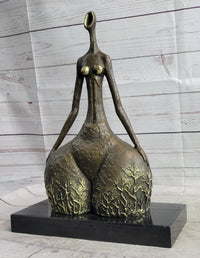 Hot Cast Milo Abstract Female Botero Tribute Bronze Sculpture