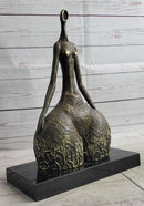 Hot Cast Milo Abstract Female Botero Tribute Bronze Sculpture