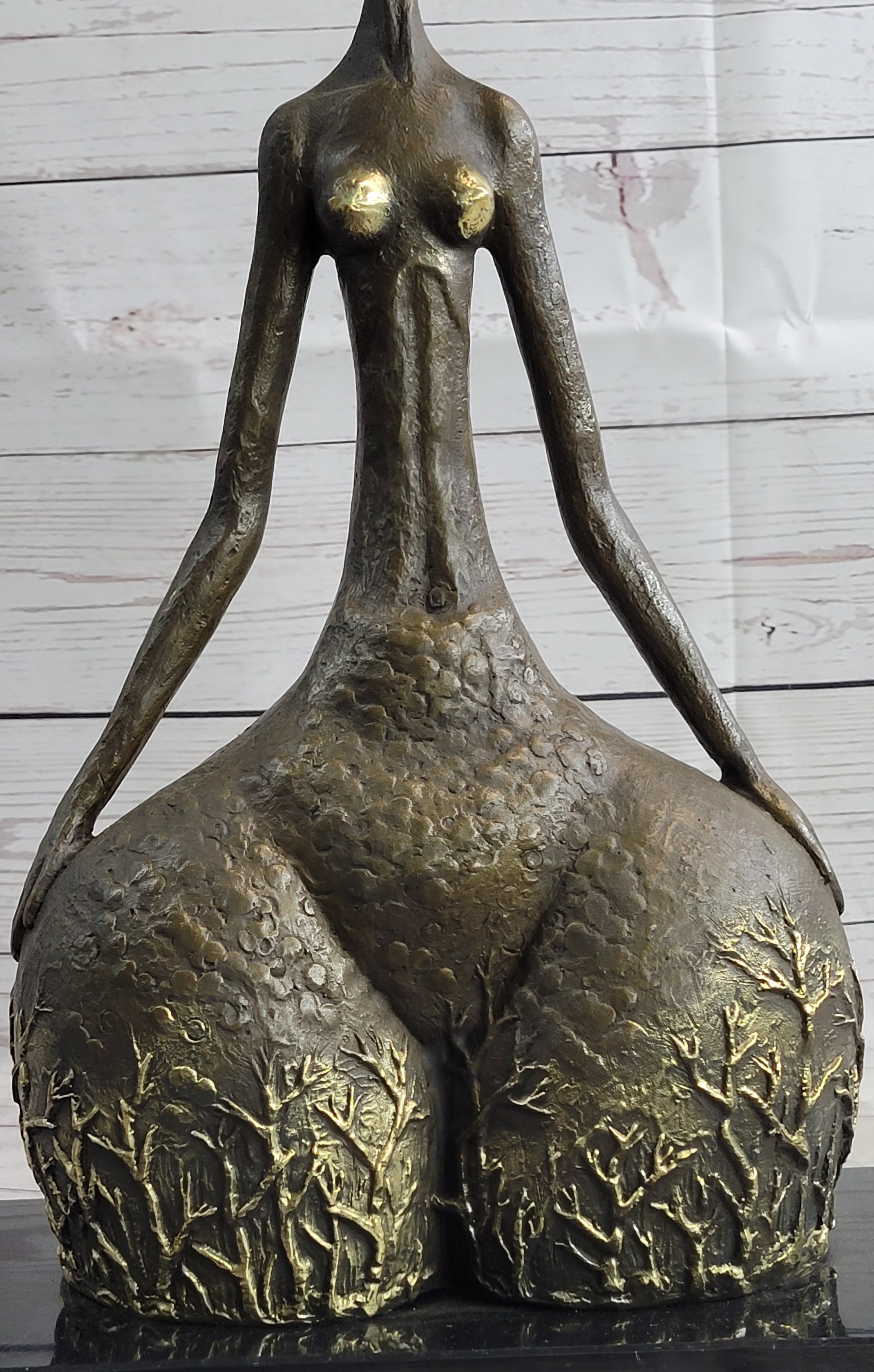 Hot Cast Milo Abstract Female Botero Tribute Bronze Sculpture