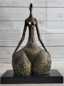 Hot Cast Milo Abstract Female Botero Tribute Bronze Sculpture