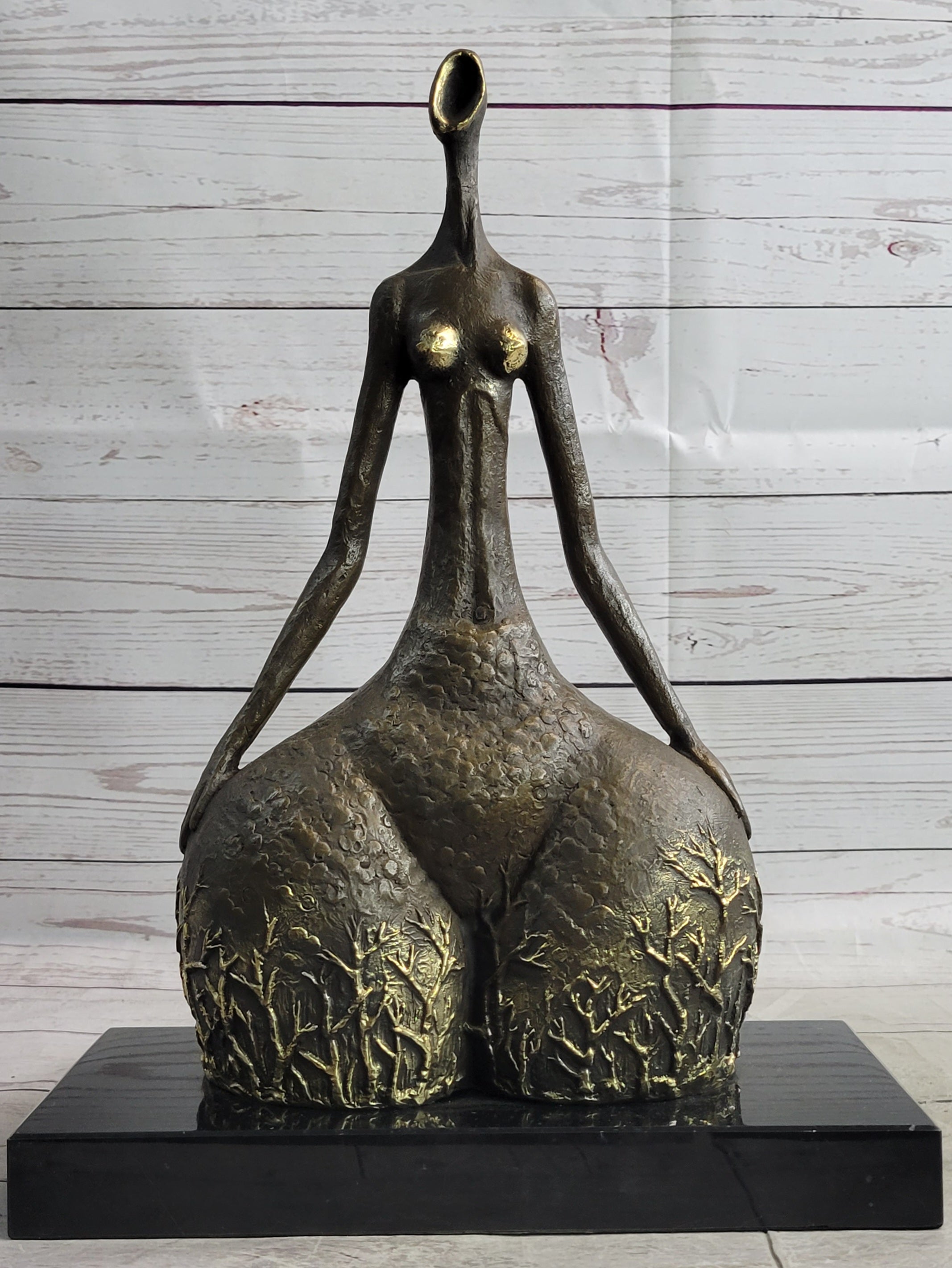 Hot Cast Milo Abstract Female Botero Tribute Bronze Sculpture