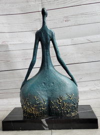 Signed Bronze Sculpture Curvy Wide Waist Figure Boteroismo 15" x 11"