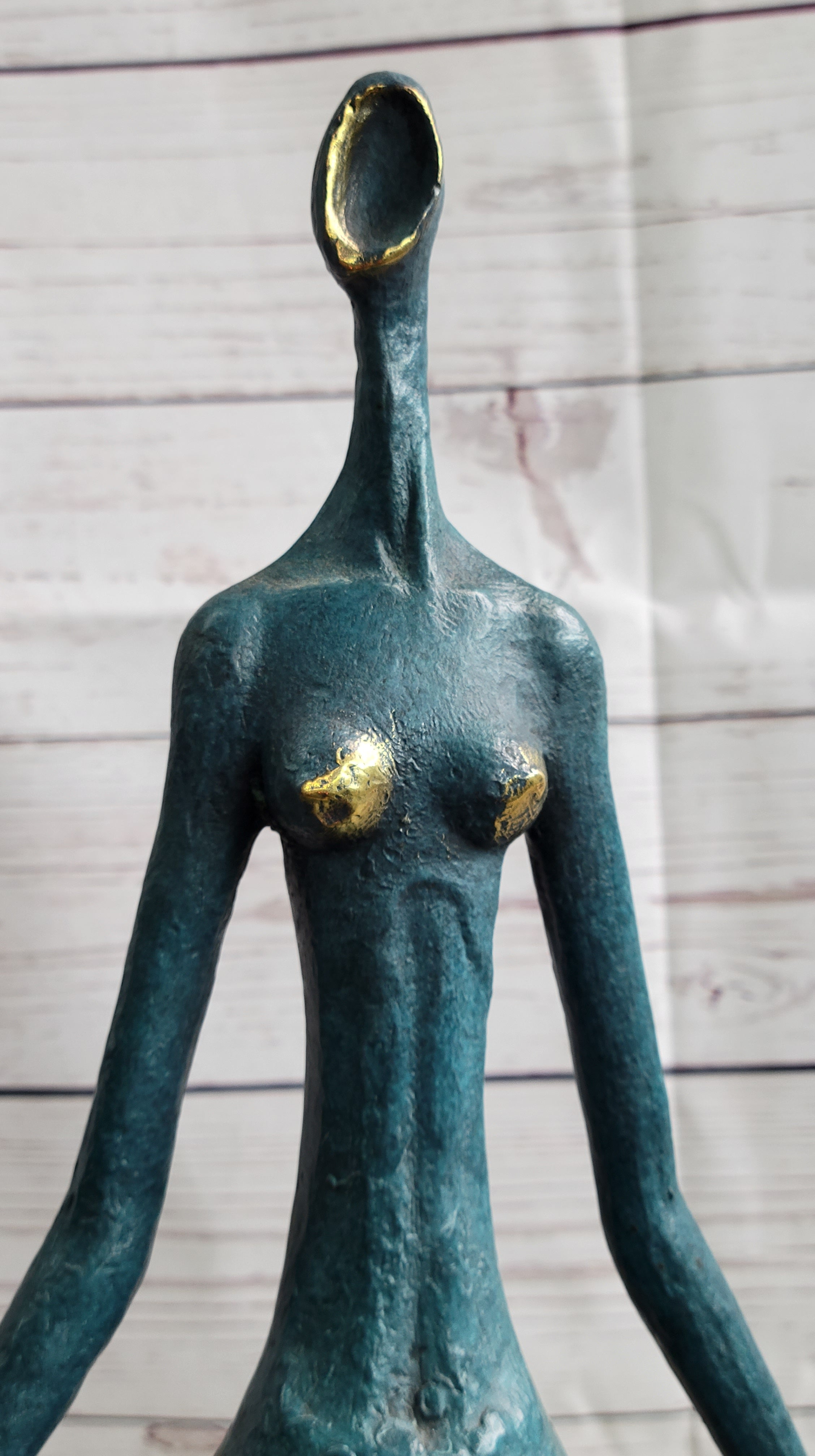 Signed Bronze Sculpture Curvy Wide Waist Figure Boteroismo 15" x 11"