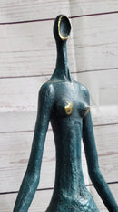 Signed Bronze Sculpture Curvy Wide Waist Figure Boteroismo 15" x 11"