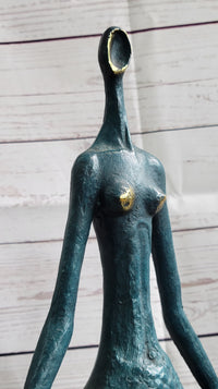 Signed Bronze Sculpture Curvy Wide Waist Figure Boteroismo 15" x 11"