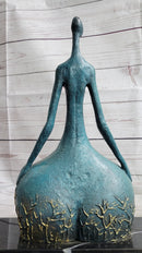 Signed Bronze Sculpture Curvy Wide Waist Figure Boteroismo 15" x 11"