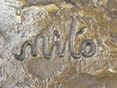 Bronze Abstract Reclining Female Nude Sculpture on Marble Base