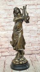 Harp Girl Bronze Sculpture by Vitaleh