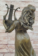 Harp Girl Bronze Sculpture by Vitaleh