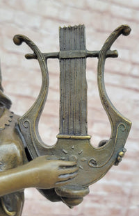Harp Girl Bronze Sculpture by Vitaleh
