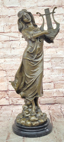 Harp Girl Bronze Sculpture by Vitaleh
