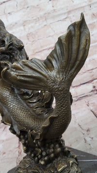 Bronze Mermaid Sculpture Female Artwork
