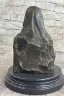 Mona Lisa Bronze Metal Sculpture by Valli on Marble Base