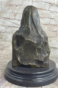 Mona Lisa Bronze Metal Sculpture by Valli on Marble Base
