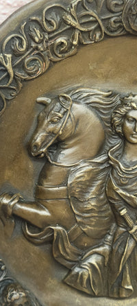 Bronze Athena Art - Goddess of Wisdom and War on Horse