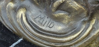 Romantic Scene Between British Officer Lord & Lady - Bronze
