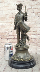 American Revolutionary War Drummer - Bronze Metal Figure by Milo