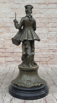 American Revolutionary War Drummer - Bronze Metal Figure by Milo