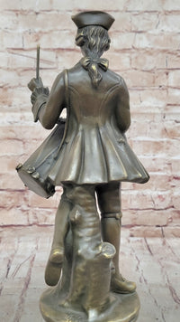 American Revolutionary War Drummer - Bronze Metal Figure by Milo