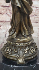 Roman Woman in Flowing Robes - Bronze Metal Sculpture by Milo