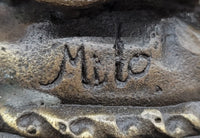 Roman Woman in Flowing Robes - Bronze Metal Sculpture by Milo