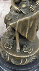 Signed Milo Mother Holding Baby Boy Maternity Bronze Sculpture