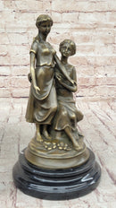 Bronze Sculpture of Two Sisters - Signed Milo