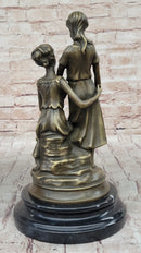 Bronze Sculpture of Two Sisters - Signed Milo