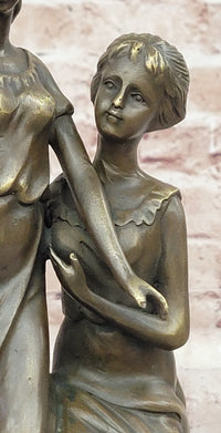 Bronze Sculpture of Two Sisters - Signed Milo