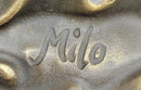 Young Woman Holding Basket of Flowers - Milo Art Deco Bronze