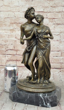 Art Nouveau Couple Romance Bronze Sculpture by Milo