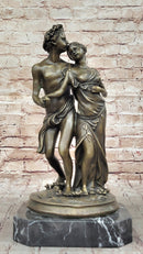 Art Nouveau Couple Romance Bronze Sculpture by Milo
