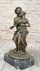 Art Nouveau Couple Romance Bronze Sculpture by Milo