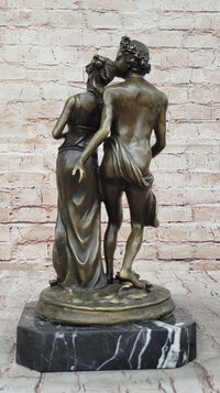 Art Nouveau Couple Romance Bronze Sculpture by Milo