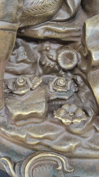 Romantic Serenade: Baroque Couple in Harmony - Bronze Sculpture