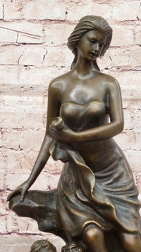 Bronze Sculpture of Woman with Cherubs by Milo