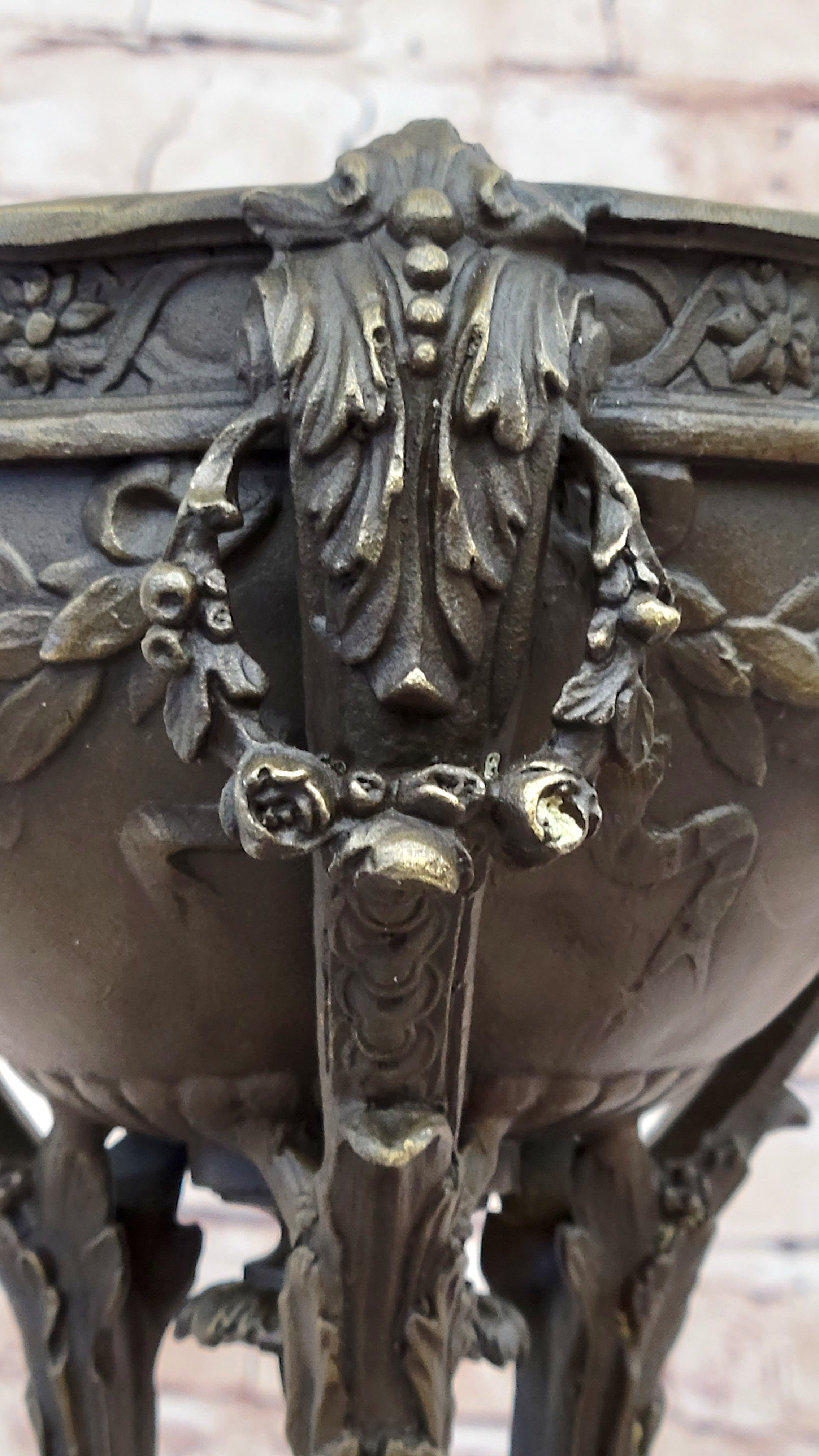 Louis XVI Hot Cast Bronze Urn Antique Style on Marble Base