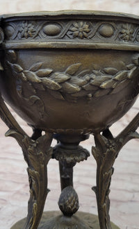 Louis XVI Hot Cast Bronze Urn Antique Style on Marble Base