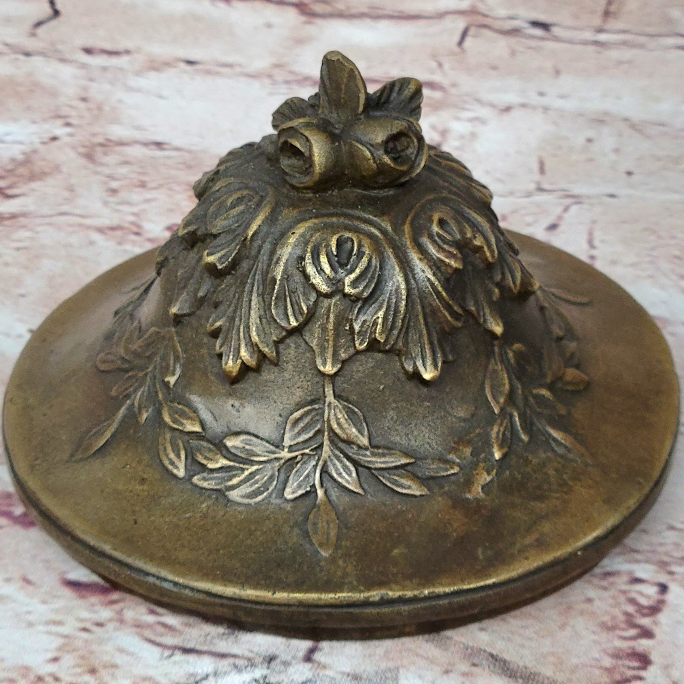 Louis XVI Hot Cast Bronze Urn Antique Style on Marble Base