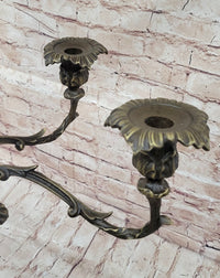 Hot Cast Bronze Victorian Candelabra Candle Holder by Milo