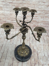 Hot Cast Bronze Victorian Candelabra Candle Holder by Milo