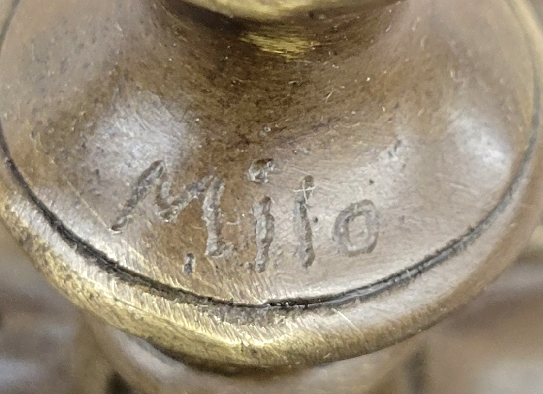 Hot Cast Bronze Victorian Candelabra Candle Holder by Milo