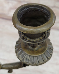 Baby Satyr Bronze Candelabra by Aldo Vitaleh