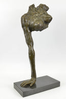 Abstract Nude Female Form: Contemporary Bronze Sculpture of Strength and Grace